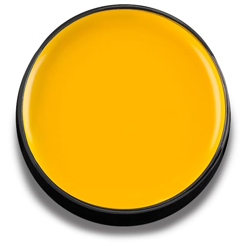 Mehron Makeup Color Cup Greasepaint - YELLOW, Face & Body Paint | High-Pigment, Long-Wear Cream Face Paint Makeup for Theater, Halloween, Cosplay, & More. Cruelty Free & Made in the USA. - color: Yellow