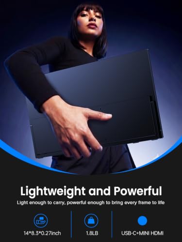 UPERFECT 4K Portable Monitor Touchscreen, 15.6” 125% sRGB Laptop Monitor - size: 15.6"