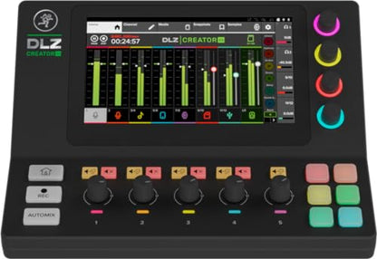 Mackie DLZ Creator XS Adaptive Digital Mixer for Podcasting, Streaming and YouTube with User Modes, Mix Agent Technology, Auto Mix, Onyx80 Mic Preamps - style: DLZ Creator XS