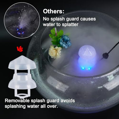 FITNATE Mist Maker, 12 LED Mister Fogger Water Fountain Pond Fog Machine Atomizer Air Humidifier, ultrasonic Mist fogger with Splash Guard, Perfect for Halloween and Other Holidays | Perfect for Halloween and Other Decorations, Easy, Simple to Use