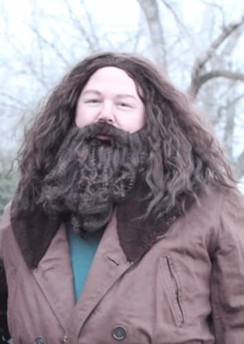 ALLAURA Brown Wizard Wig and Beard Set | Mens Wizard Character | Fake Wizard Beard Mustache Fits Adult Men — Mens Halloween Costume, Compatible with Viking Beard Costume & Viking Wig Man - color: 19-Brown