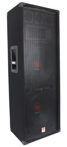 Rockville RSG12.2 Dual 12" 3-Way 8-Ohm Passive DJ/Pro Audio PA Speaker - style: 12" - 4 Ohm