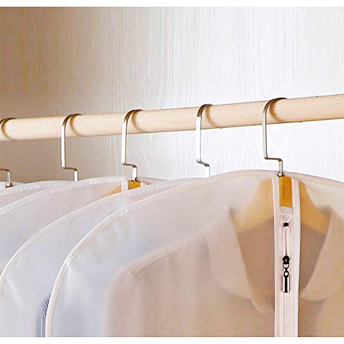 M MOACC Kids Garment Bags Little Girl Dress Bag Clear for Costume with Zipper Set of 5,Small - color: 5pcs-Size-Small 16"x 26"
