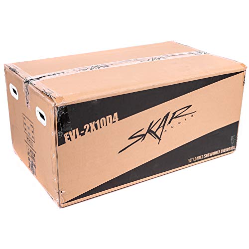 Skar Audio Dual 10" 4000W Loaded EVL Series Vented Subwoofer Enclosure | EVL-2X10D4 - size: Dual 10" D4 Loaded Enclosure