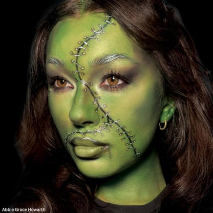 Mehron Makeup Tri-Color Halloween Makeup Palette - MONSTER | 8 Shades of Mehron Greasepaint in 1 Easy to Use Palette. Perfect for Quick Costume Looks. Cruelty Free & Made in the USA. - color: Monster