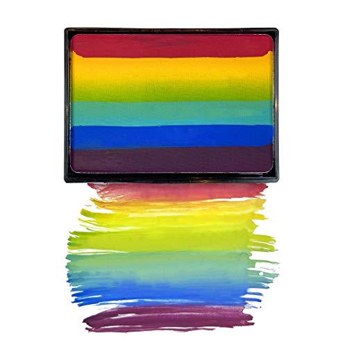 Mehron Makeup Paradise AQ Prisma Blendset - FLASH | Professional Face & Body Paint Makeup. Perfect for Easy Color Blending. Vegan, Cruelty-Free, & Made in USA. - color: Flash