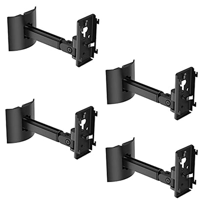 Dinghosen Wall/Ceiling Mount Bracket for UB-20 Series II ST535 ST525 ST520 535III 525III CM520 Virtually Invisible 300 Lifestyle 600 SoundTouch JC-II AM6-V AM10-V AM10IV Black (Set of 4)