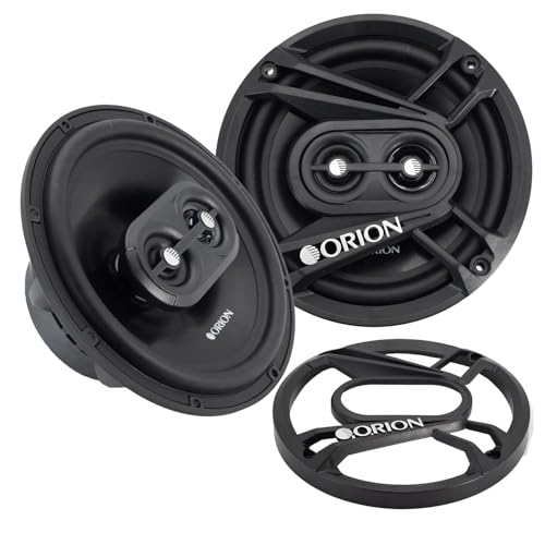 ORION Cobalt CB653 6.5" 3-Way Coaxial Car Speakers, 240W Pair | 3-Way Full Range Audio, Polypropylene Cone, Butyl Rubber Surround, Enhanced Bass - style: 6.5" 240 Watts