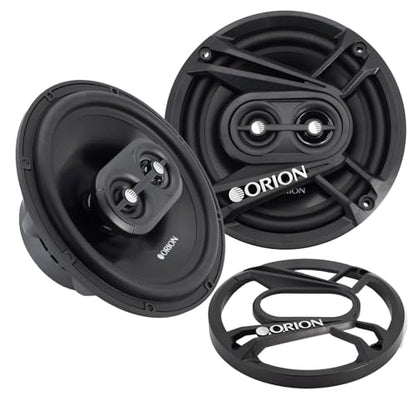 ORION Cobalt CB653 6.5" 3-Way Coaxial Car Speakers, 240W Pair | 3-Way Full Range Audio, Polypropylene Cone, Butyl Rubber Surround, Enhanced Bass - style: 6.5" 240 Watts
