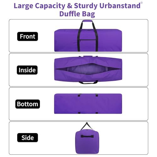Urbanstand 48 inch Foldable Duffel Lock Zipper Travel Camp, Purple - color: Purple, size: 48 Inch