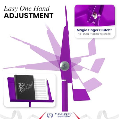 Manhasset 48 Symphony Music Stand for Sheet Music - Model 4801MPU - color: Purple, Matte, size: Pack of 1