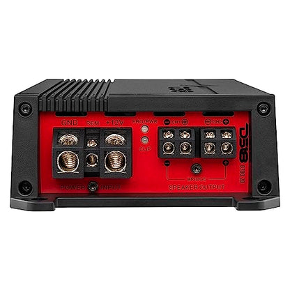 DS18 G700.2D Full-Range Class D 2-Channel Amplifier 700 Watts Max Power 2 Ohm Stable, Bridgeable at 4 Ohm - Low/High Level Inputs - Small and Powerful Car Amplifier for Stereo Sound Systems - style: 700 Watts 2-Channel