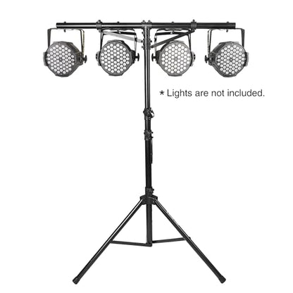 Sound Town DJ Lighting Stand, Height Adjustable, 9 ft Tall, with T-Bar and Tripod Base (STLS-T09) - color: Black, size: 9ft