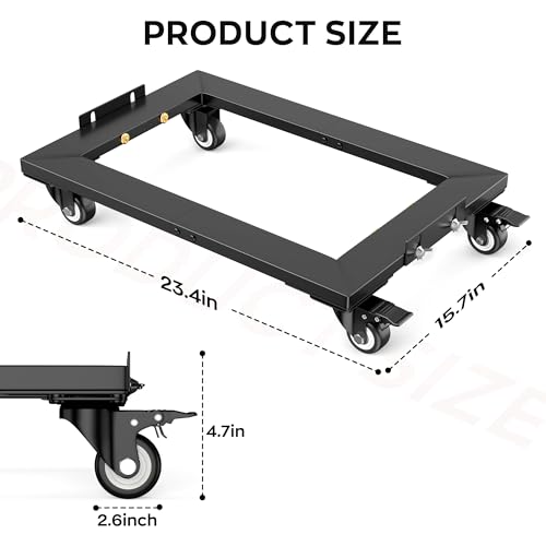 IMAYCC Furniture Dolly with Wheels 1200LBS × 2Pack Furniture Movers with Lifttable Baffles & Brakes, Reinforced Steel Frame & All-Terrain Wheels for Appliance Dolly - size: 2 Pack