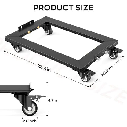IMAYCC Furniture Dolly with Wheels 1200LBS × 2Pack Furniture Movers with Lifttable Baffles & Brakes, Reinforced Steel Frame & All-Terrain Wheels for Appliance Dolly - size: 2 Pack