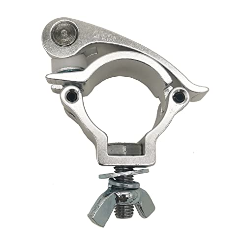 1.49-1.57 Inch Stage Lighting Clamps Truss Clamp Heavy Duty 220 Lbs for DJ Moving Head Light Par Light Spotlight Fit 38-40mm OD Tubing (Silver Clamp 1 Piece) - color: Silver Clamp 1 Piece
