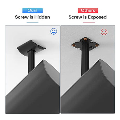 notiela Speaker Ceiling Mount for Roku Speaker Wall Mount - Tilt and Swivel Adjustable Mounting Brackets for Roku Wireless Speakers with Hardware Kit, 1 Pack - style: 1 Pack