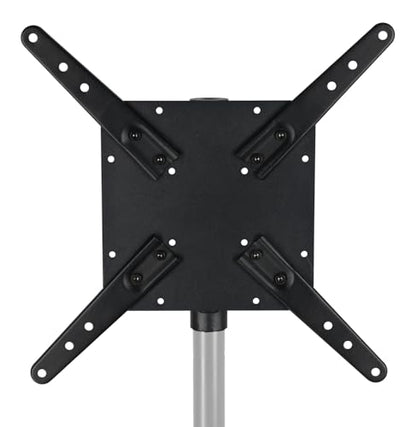 Rockville Acc-TV Speaker Pole Mount for TV Monitors, Up to 66 lbs, VESA | Universal VESA 75x75 to 400x400, 35mm Pole, Steel Construction, 3.1 lbs Portable, M6/M8 Hardware Included
