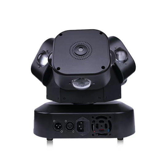 Moving Head DJ Lights, DMX 512 Disco Strobe Lighting LED with Sound Activated Party RGBW Beam Lights Stage Lighting for Events DJ KTV Wedding Concert Festival - color: 3 Arms