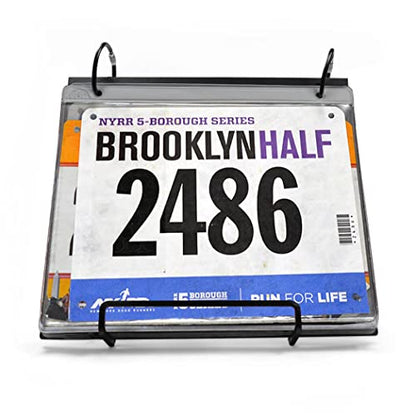 Gone For a Run BibFOLIO Race Bib Album - States I've Run - 9.5x8 | Wood Cover, Twist Cable Rings, Race Bib Holder, Holds Up to 100 Bibs, Includes 12 Vinyl Sleeves, Marathon Runner Gift - color: States I've Run