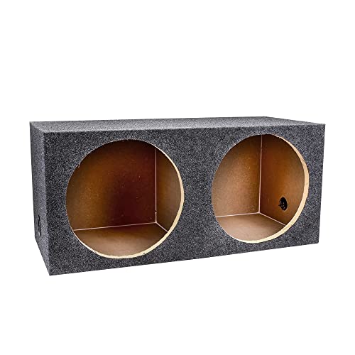 Q Power 2 Hole 15 Inch Subwoofer Enclosure with Heavy Duty Design - Universal Fit, Sealed Subwoofer Box for Vehicle Sound System - style: Sealed