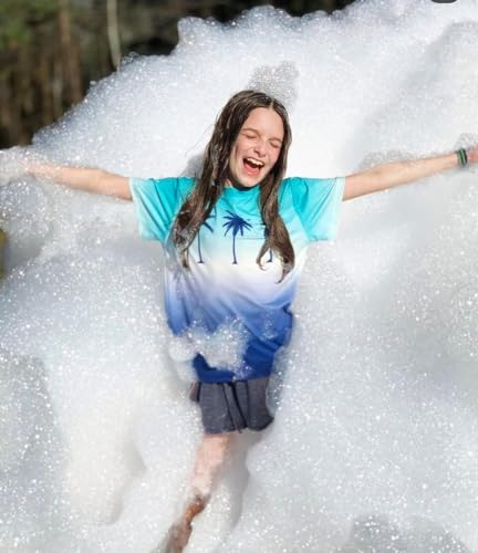 1200W Foam Machine for Foam Powder, Summer Pool Water Toys for Kids & Adults, Bubble Machine with 3pcs Foam Granules and Water Tank, Business Celebrations, Outdoor Party Events - color: Green Foam Machine