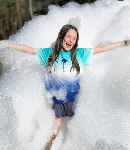 1200W Foam Machine for Foam Powder, Summer Pool Water Toys for Kids & Adults, Bubble Machine with 3pcs Foam Granules and Water Tank, Business Celebrations, Outdoor Party Events - color: Green Foam Machine