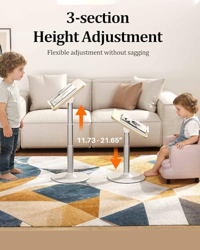 2-in-1 Kids Reading Stand for Books and Tablets, Adjustable Book Holder | Reading Stand for Kid Books,Kid-Friendly Ergonomic Book Holder for Toddlers,Laptop Riser Stand for Homeschool Floor Couch Bed