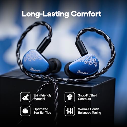Linsoul Kiwi Ears Cadenza II 10mm Titanium Driver in Ear Monitor IEMs - color: Blue