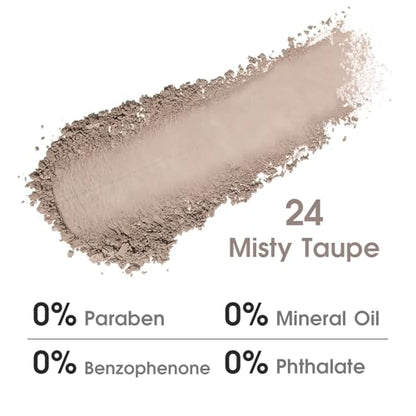 UCANBE Misty Taupe Single Eyeshadow Palette, Neutral Mini Matte Eye Shadow Powder, Highly Pigmented Professional Long-Lasting Waterproof Makeup Pallet for Daily Makeup, Office, Smoky Looks, Contouring - color: 24 Misty Taupe