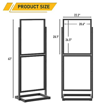 Sign Holder Floor Stand, Heavy Duty Pedestal Poster Banner Stand for Display, Metal Floor Standing Display - Double Sided Poster Stand 22" x 28" for Business, Office, Trade Show, Mall Advertising