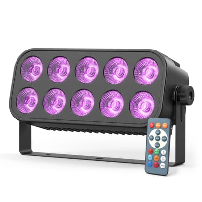 LED Stage Light Bar, 40W LED 4in1 RGBW Wash Lights Bar with Sound Activated DMX Stage Lighting Uplights for Events Wedding Party Church Disco DJ Dance 1Pack