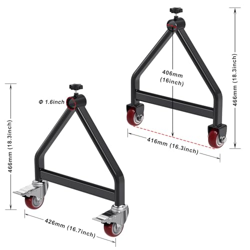 Insaga Wire Spool Rack Portable Cable Caddy with Wheels Wire Dispenser - color: Wire Spool Rack With Wheel