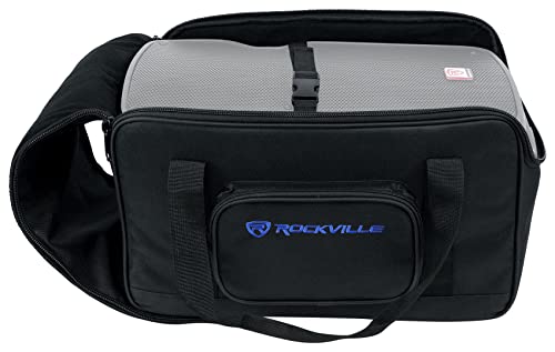 Rockville TB8 Padded Speaker Bag Carry Case For 8" DJ PA Speakers+Stand | Stand Holder Pocket, Interior Buckle Straps, Thick Foam Padding, Rain/Splash Resistant, Dual YKK Zippers, Dual Handles - style: 8 - Inches