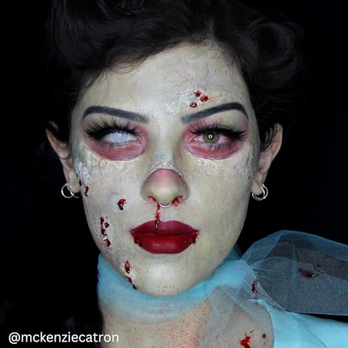 Mehron Makeup Color Cup Greasepaint - ZOMBIE, Face & Body Paint | High-Pigment, Long-Wear Cream Face Paint Makeup for Theater, Halloween, Cosplay, & More. Cruelty Free & Made in the USA. - color: Zombie Flesh