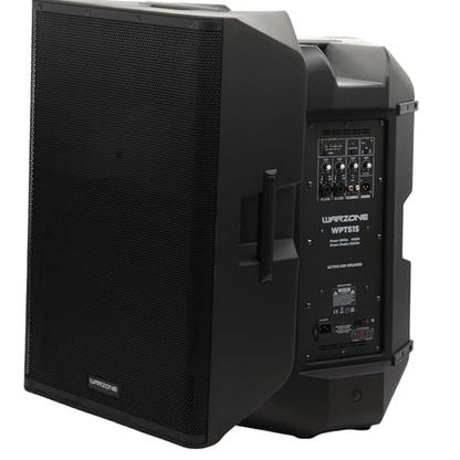 Warzone 1X WPTS15 Apollo-Active Series 2500W Peak Power 15-Inch 2-Way Powered Speaker, Class D & AB Amplifier, Bluetooth, DSP Modes, and 136dB Max SPL for Pro Audio DJ Party