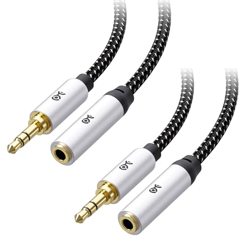 Cable Matters 2-Pack Headphone Extension Cable, 3.5mm Aux Extender, 10ft - size: 10 ft