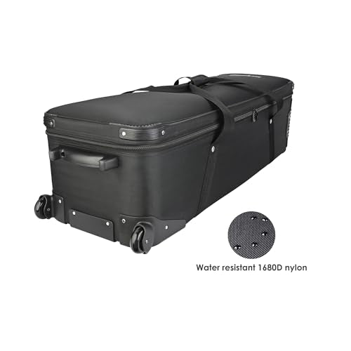 MagicLine Studio Trolley Case 47.2x15x13 in, Rolling Camera Bag with Wheels - size: 47.2" without side pocket