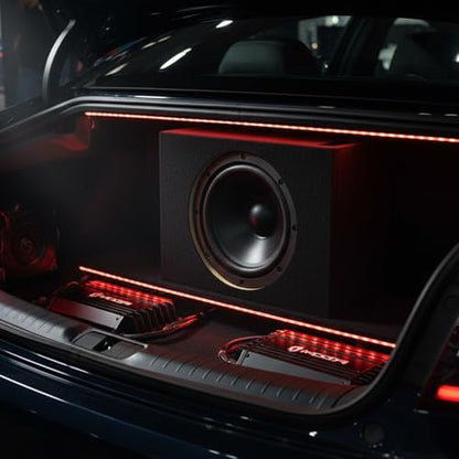 QPower Single 10-Inch Vented Subwoofer Box, Features 0.53 Cubic Feet of Airspace, Solid 5/8-Inch MDF Construction - style: 10" Vented