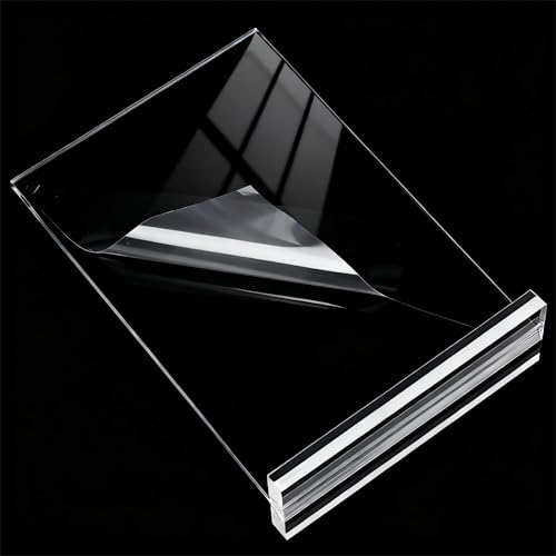 newnewshow 5x7 Acrylic Sign Holder 3Pack, Double-Sided Display Stand, Plastic Card Holder for Business, Office, Party - size: 3 pack