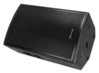 Rockville PLX12 12" Powered PA Speaker, 3000W Peak / 750W RMS, Plywood, DSP | Enclosure, Bluetooth 5.2 TWS, 2 XLR/TRS Inputs, AUX, XLR Output, Wedge Monitor, Pole Mount, 127dB SPL, Class D, 12 Fly Points