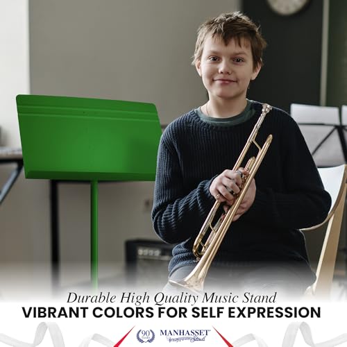 Manhasset 48 Symphony Music Stand for Sheet Music - Model 4801MGN - color: Green, Matte, size: Pack of 1