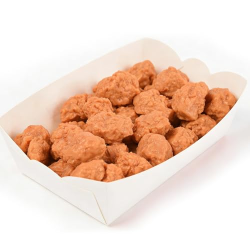 Artificial Popcorn Chicken, 20Pcs Fake Fried Chicken Nuggets Model, Realistic Food Props for Home Kitchen Party Display Photography Props