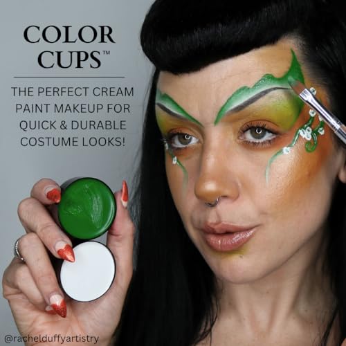 Mehron Makeup Color Cup Greasepaint - BROWN, Face & Body Paint | High-Pigment, Long-Wear Cream Face Paint Makeup for Theater, Halloween, Cosplay, & More. Cruelty Free & Made in the USA. - color: Wolfman Brown