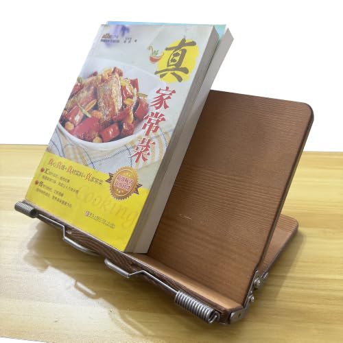 Shelves for Books Holds Multiple Books | Ideal for Office Desk Book Storage & Display, Also for Reading Use - color: Natural Wood Finish With Clear Varnish, size: 11 × 8 Inch