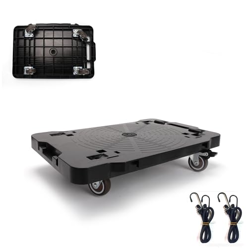 Furniture Moving Dolly,Portable, Heavy-Duty Rollers, Leg Movers for Furniture, 4-Wheel Small Flat Mover, 440 LBS/200KG Capacity,1-Pack Black Plant Dolly Cart - size: Classic