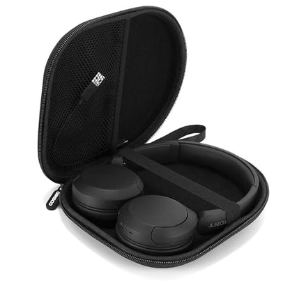 Ginsco Case Compatible with JBL Tune 510BT Bluetooth Headphones, with JBL Tune 520BT/670NC Live 460NC/Junior 320, with Sony WH-CH520/510, Travel Carrying Headphone Case for On Ear Headphones (Black) - color: Black