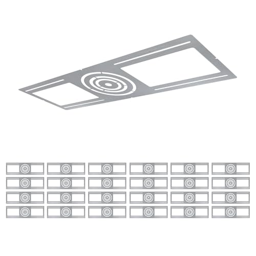 New Construction Mounting Plate 3-4-6" Round Wafer Rough in Plate 24Pcs - color: Symmetry, size: 24PCS