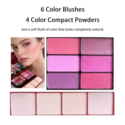 58 Colors Professional Makeup Kit for Women Girls All in One Full Make up Gift Set with Eyeshadow Palette, Blush, Lipstick, Eyeliner, Highlighter, Mascara, Mirror,Makeup Gift for Women Teens Beginners