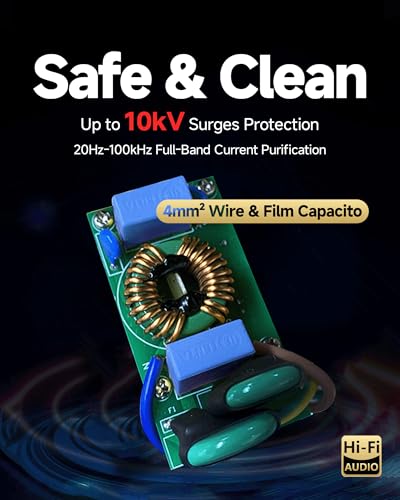 TODN Audio Power Conditioner for Studio - CE-EMC/LVD Certified - N600 | Clean up Power/Noise Reduction/Surge Protection/Improved Performance - size: PC-N600-MAX